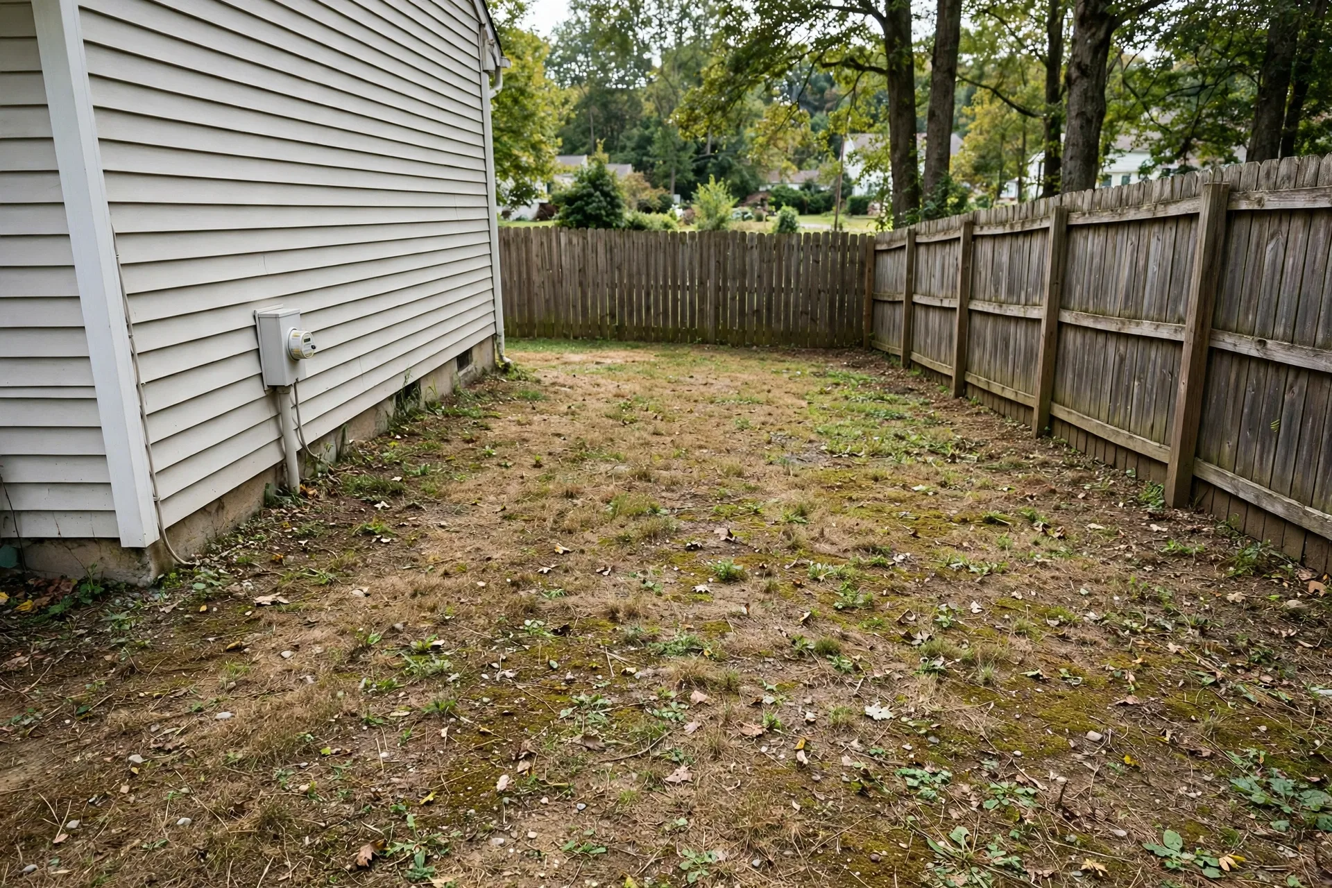 Before photo,  Dual Fuel Generator Installation in Kenilworth, by Bowie Generator Company