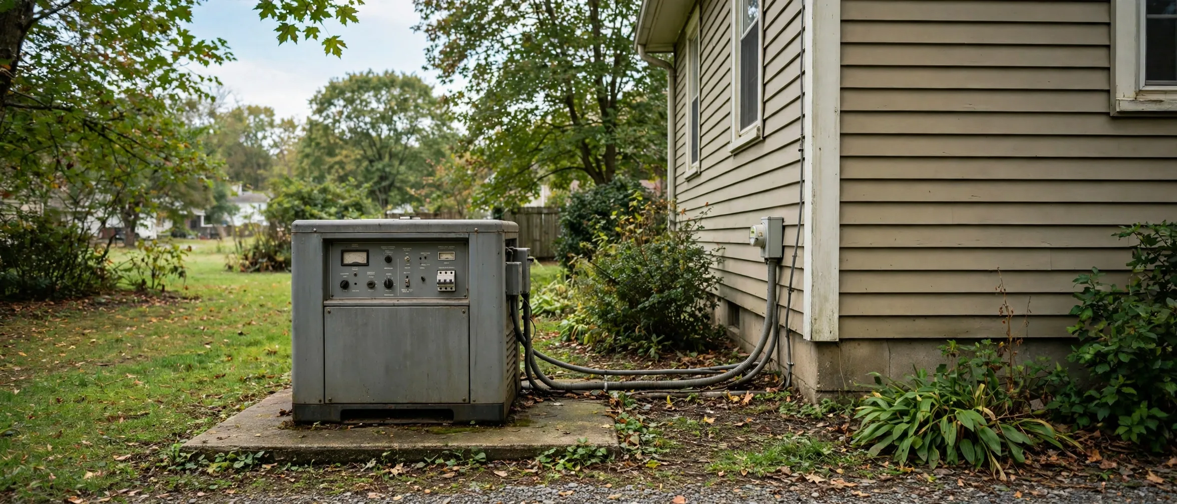 Before photo,  Generator Monitoring System in Pointer Ridge, by Bowie Generator Company