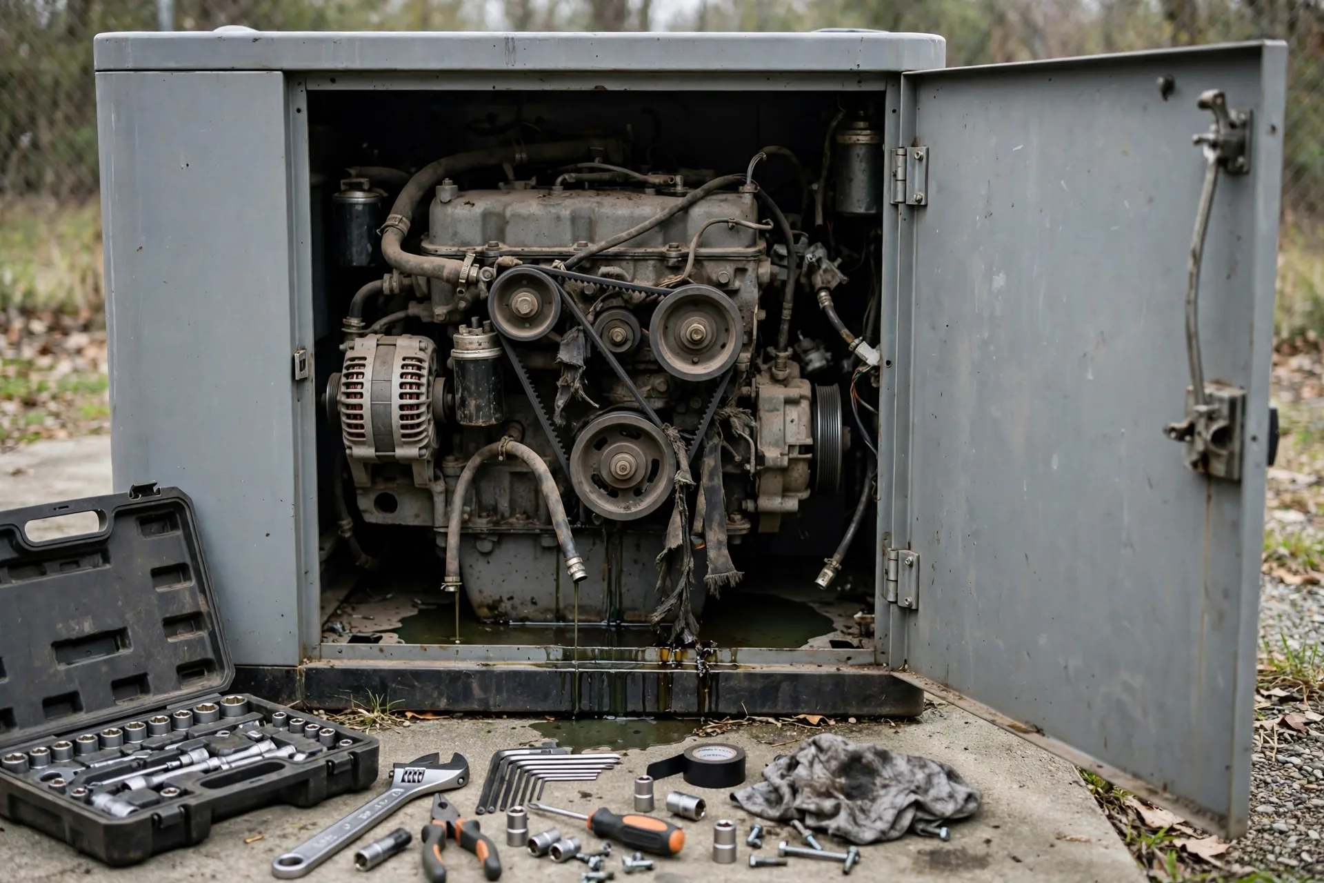Before photo,  Generator Repair and Troubleshooting in Heather Hills, by Bowie Generator Company