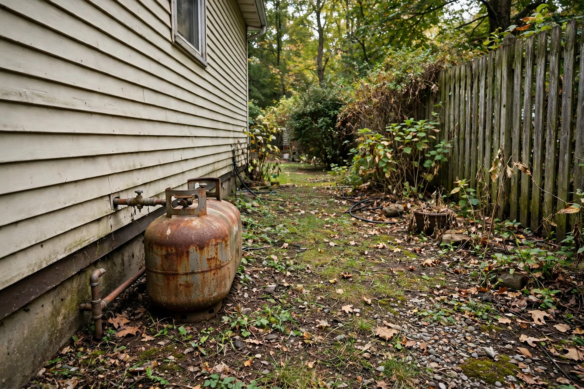 Before photo,  Propane Generator Installation in Tulip Grove, by Bowie Generator Company