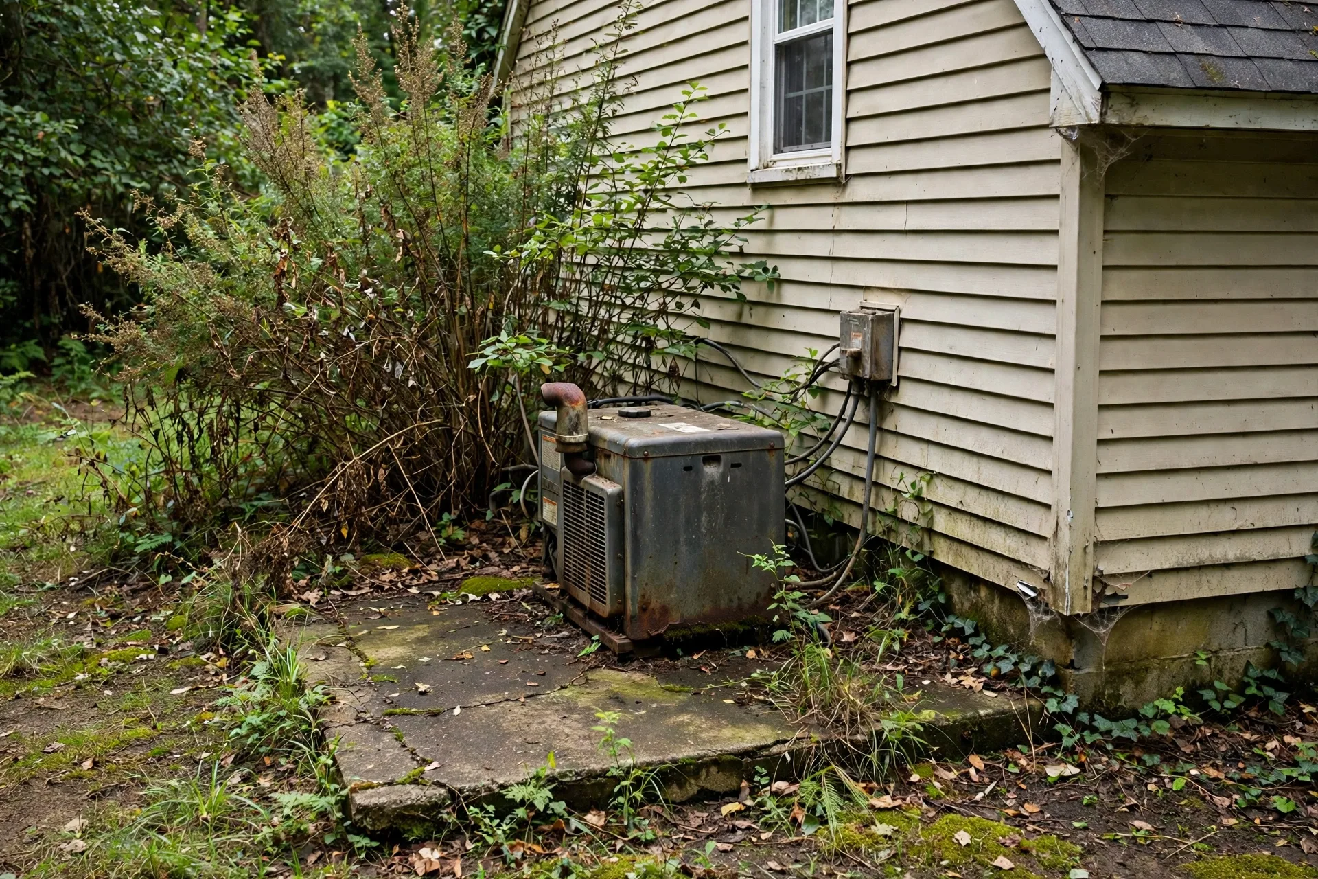 Before photo, Whole House Generator Installation in Tulip Grove, by Bowie Generator Company